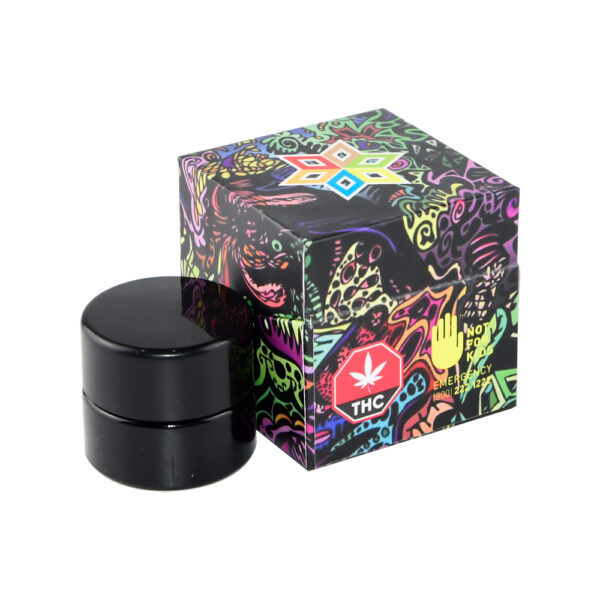 Magnetic Clamshell Concentrate Jar Box With Foam Insert