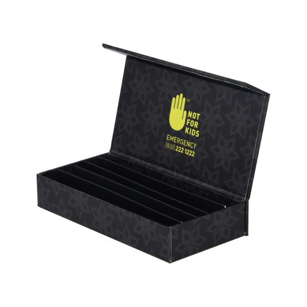 Magnetic Closure Pre-Roll Gift Box With 5-Pack Dividers