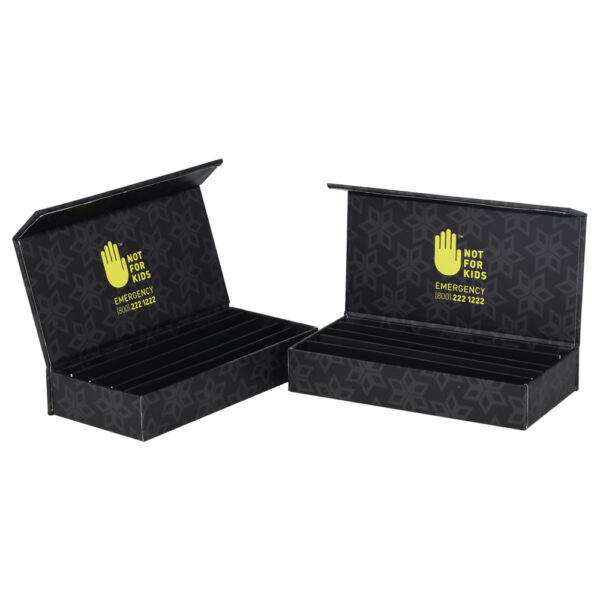 Magnetic Closure Pre-Roll Gift Box With 5-Pack Dividers
