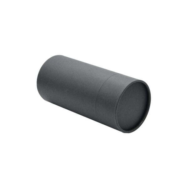 Matte Black 250g Coffee Bean Paper Tube Can With Air Valve