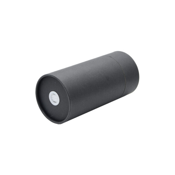 Matte Black 250g Coffee Bean Paper Tube Can With Air Valve