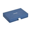 Matte Blue Rigid Sliding Drawer Gift Box For Underwear Logo