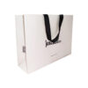 Matte White Luxury Gift Paper Bag With Silk Ribbon Handle Matte White Luxury Gift Paper Bag With Silk Ribbon Handle