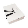 Matte White Luxury Gift Paper Bag With Silk Ribbon Handle Matte White Luxury Gift Paper Bag With Silk Ribbon Handle
