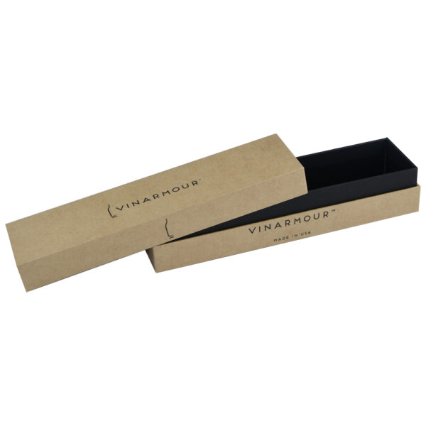 Natural Kraft Lift-Off Lid Gift Box For Wine Tool Packaging