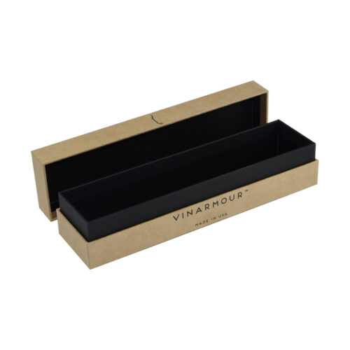 Natural Kraft Lift-Off Lid Gift Box For Wine Tool Packaging