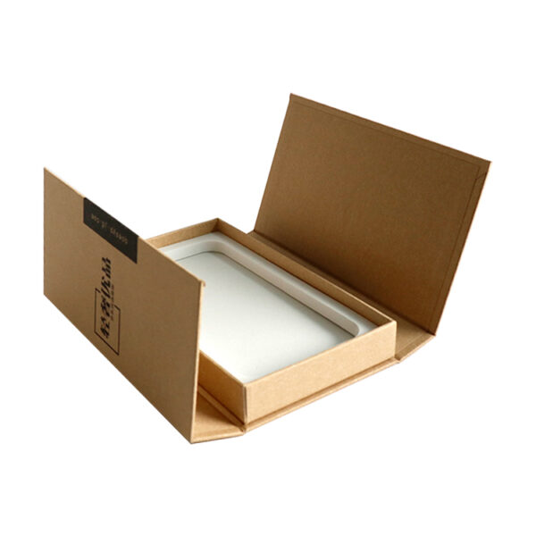 Natural Kraft Magnetic Gift Box for Phone Case Packaging