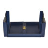 Navy Blue Double Door Magnetic Gift Box With Gold Foil Print