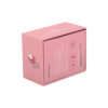 Pink Velvet-Lined Lid and Base Gift Box With Clear Window