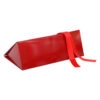 Red Foldable Hair Extension Box With Silk Ribbon Handle