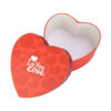 Red Heart-Shaped Flower Gift Box With Lid for Valentine's