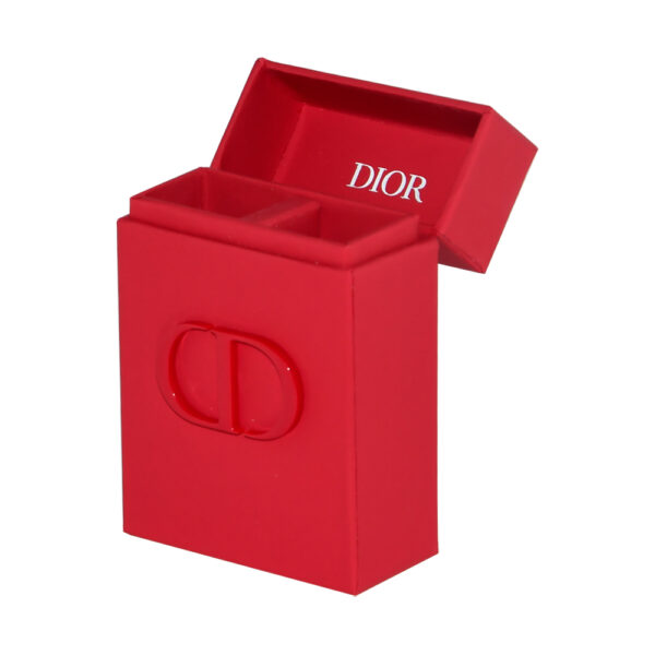 Red Rigid Gift Box for Dior Perfume Packaging Soft-Touch