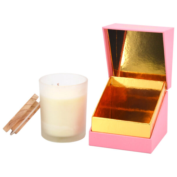 Rigid Clamshell Cardboard Candle Jar Gift Packaging Box