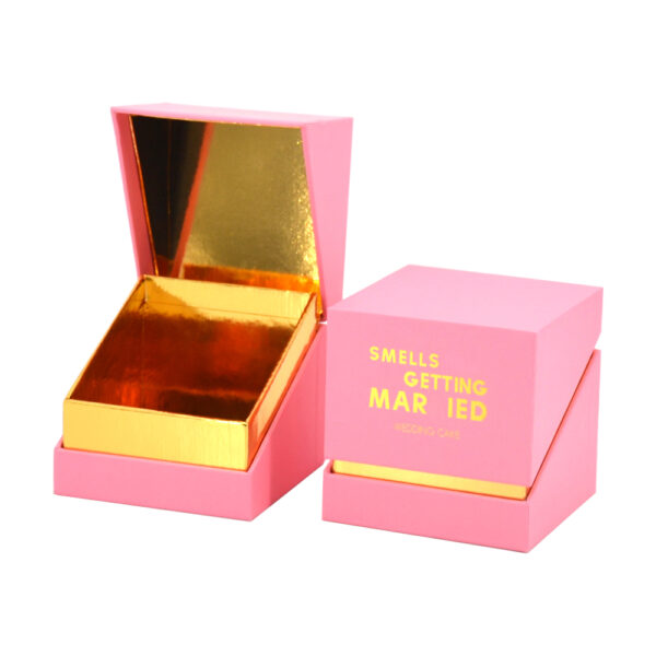 Rigid Clamshell Cardboard Candle Jar Gift Packaging Box