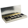 Rigid Magnetic Empty Eyeshadow Palettes in Gold Cardboard