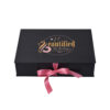 Satin-Lined Clamshell Gift Box With Ribbon Handle for Hair