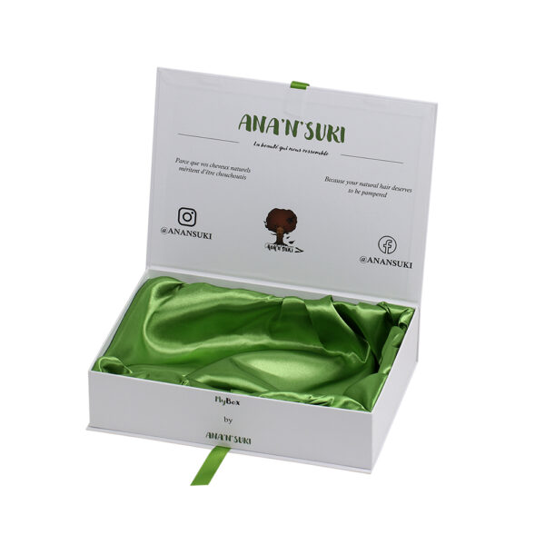 Satin Lined Magnetic Closure Gift Box For Hair Extensions