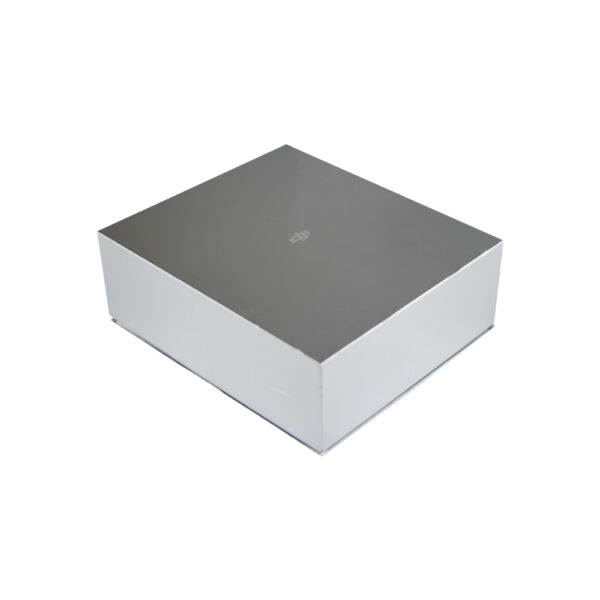 Silver Rigid Lid And Base Gift Box For Photography Drone