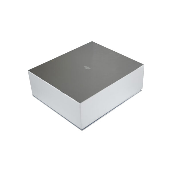 Silver Rigid Lid And Base Gift Box For Photography Drone