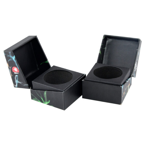 Soft-Touch Cannabis Concentrate Box With Foam Insert Lid