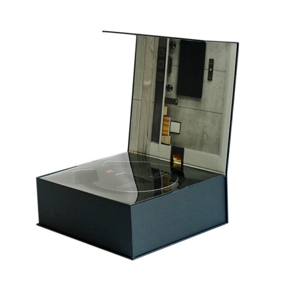 Square Magnetic Rigid Cardboard Gift Box for Headphones