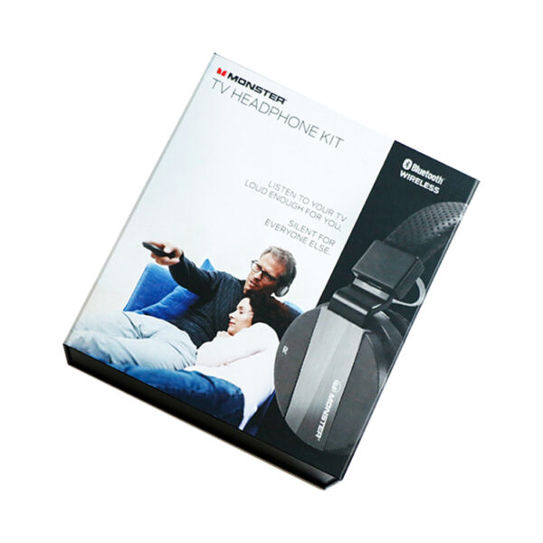Square Magnetic Rigid Cardboard Gift Box for Headphones