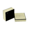 Textured Lid and Base Perfume Gift Box, Black Foil Logo