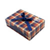 Two-Door Linen Rigid Gift Box for Fragrance with Ribbon