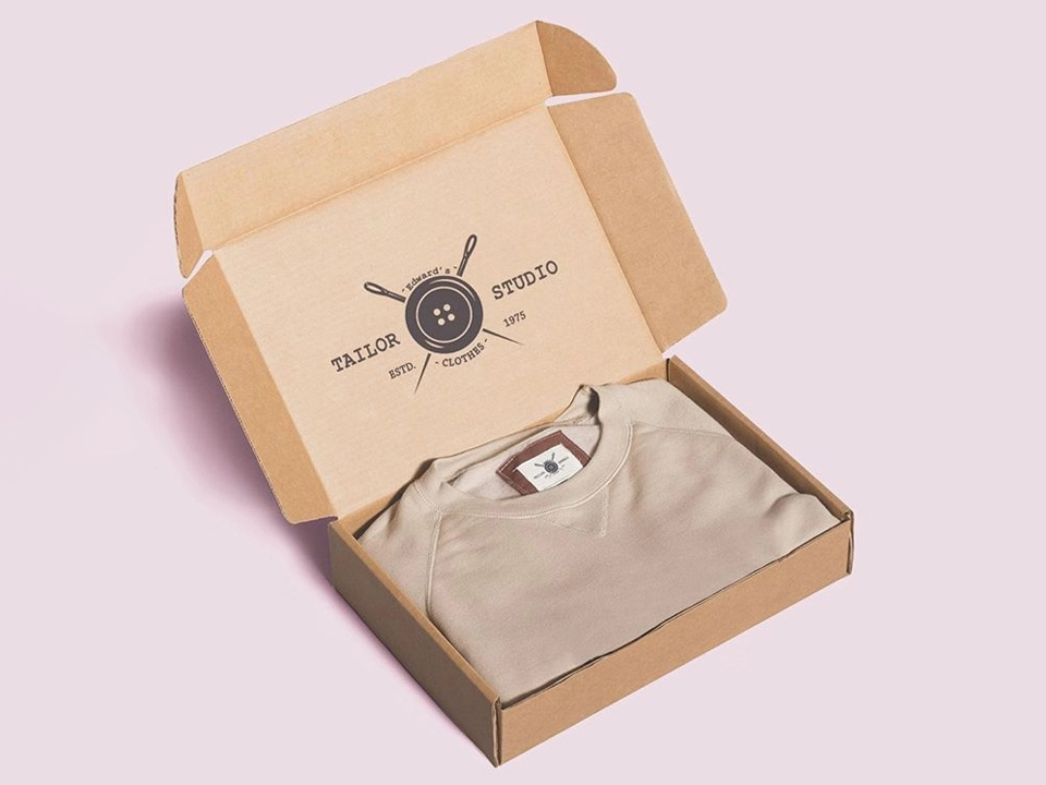 Caixas de vestuário personalizadas