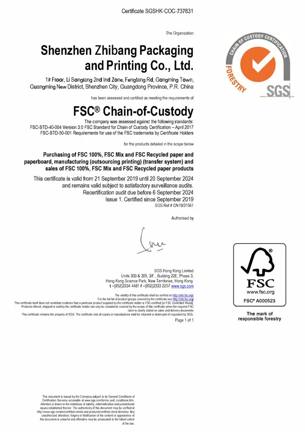 FSC Certificate