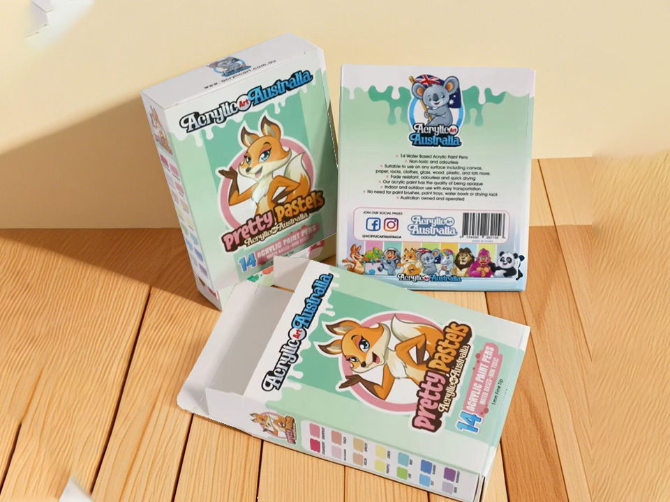 Caixa de cartão dobrável