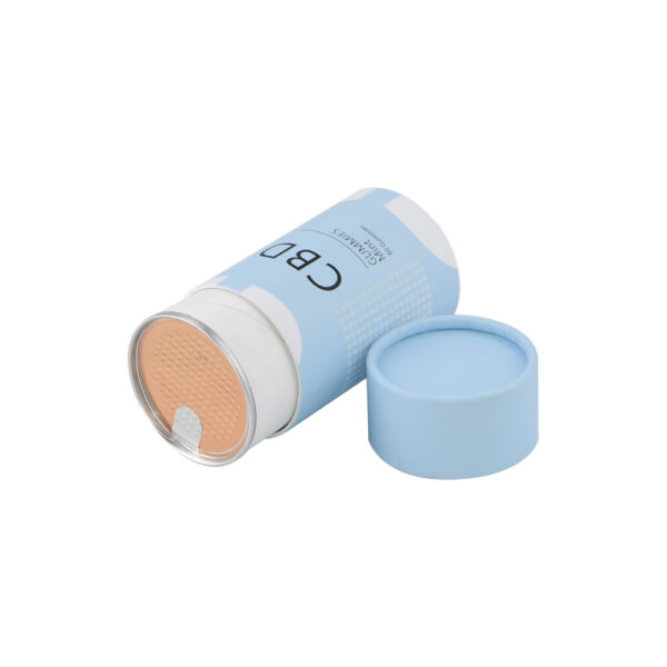 Food Grade Peel Off Paper Cylinder Box For CBD Supplements Food Grade Peel Off Paper Cylinder Box For CBD Supplements