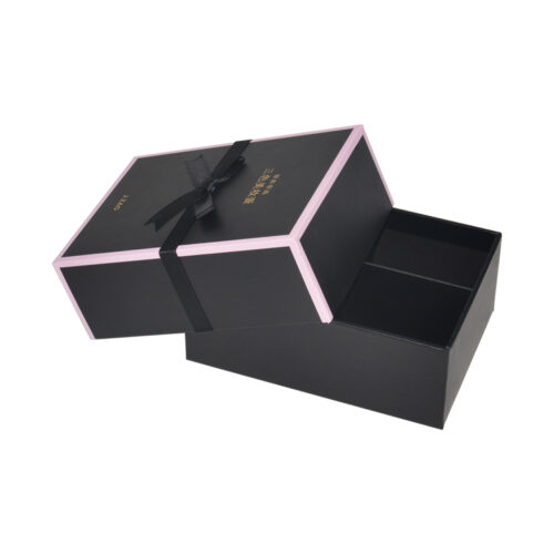 High End Lid And Base Beauty Blender Gift Box With Ribbon