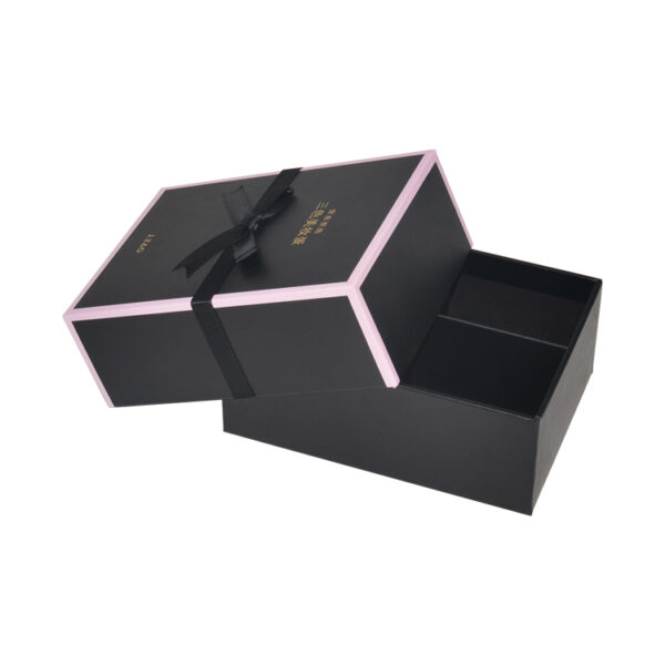 High End Lid And Base Beauty Blender Gift Box With Ribbon