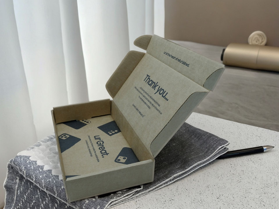 Embalagem de caixas de oferta