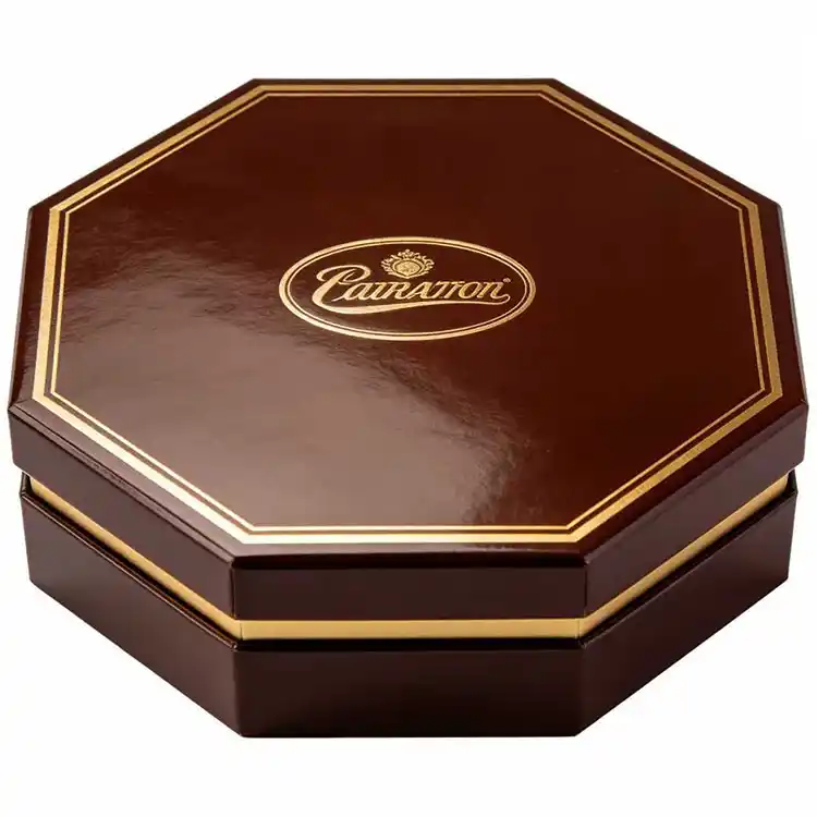 Cajas de regalo de chocolate premium Disposición de bandejas y protección de porciones