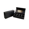 Caja de regalo rígida magnética negra personalizada con bandeja de espuma EVA