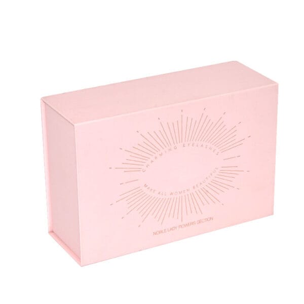Custom Pink Magnetic Rigid Gift Box for Beauty Packaging