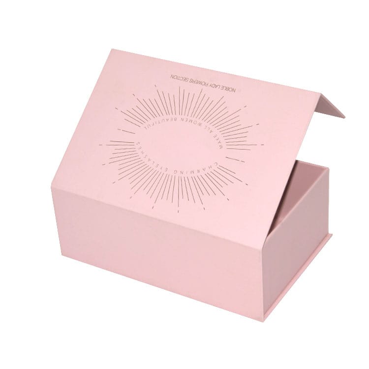 Pink Rigid Custom Pink Magnetic Rigid Gift Box for Beauty Packaging