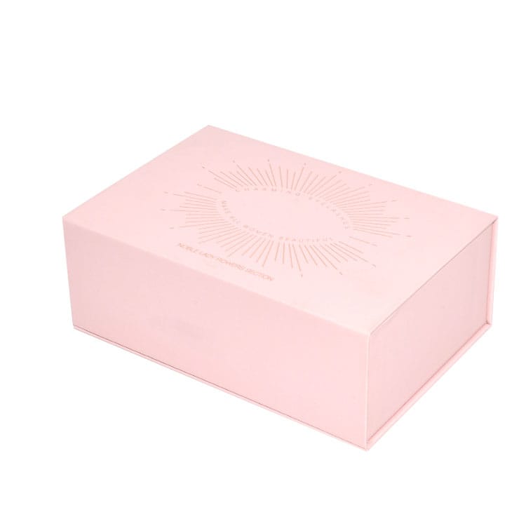 Pink Rigid Custom Pink Magnetic Rigid Gift Box for Beauty Packaging