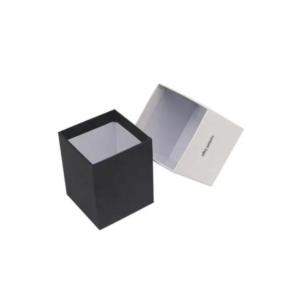 Custom Printed Rigid Candle Gift Boxes with Gold Foil Logo Custom Printed Rigid Candle Gift Boxes with Gold Foil Logo