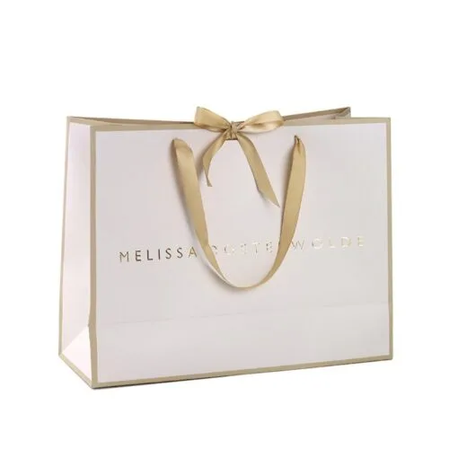 Luxury Custom Logo Paper Shopping Bags