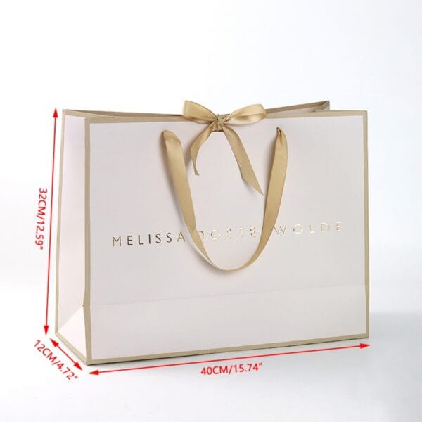 Bolsas de la compra de papel con logotipo personalizado
