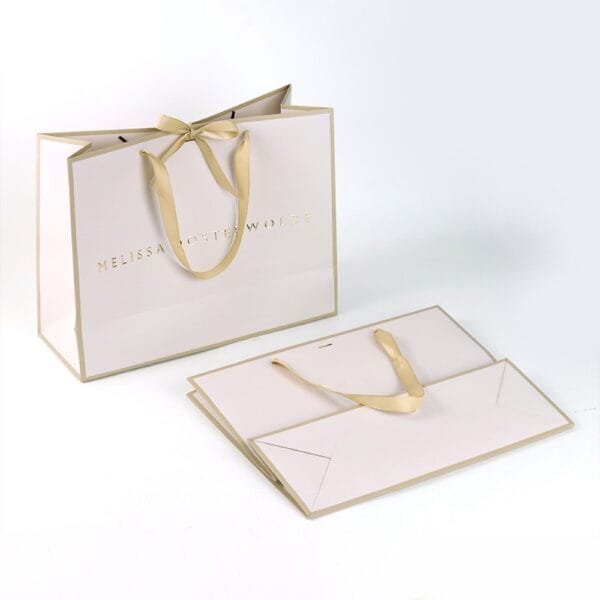 Bolsas de la compra de papel con logotipo personalizado