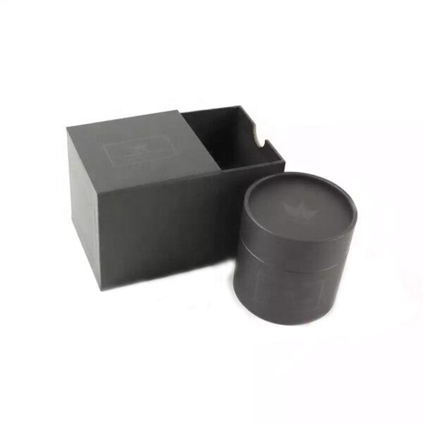 Custom Black Candle Paper Tube Packaging Boxes With Logo Custom Black Candle Paper Tube Packaging Boxes With Logo