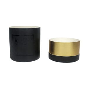 Custom Black Candle Paper Tube Packaging Boxes With Logo