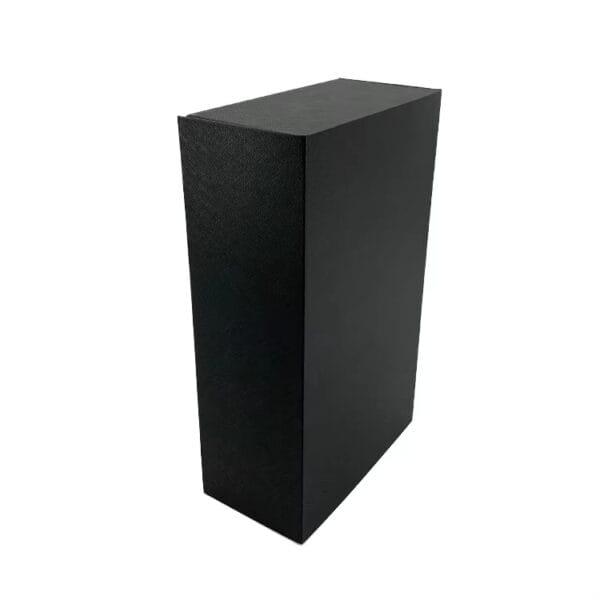 Caja de embalaje de regalo de tapa rígida y base de papel negra personalizada Caja de embalaje de regalo de tapa rígida y base de papel negra personalizada