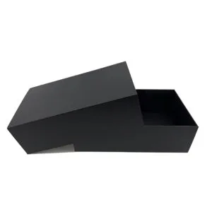 Custom Black Rigid Lid and Base Paper Gift Packaging Box