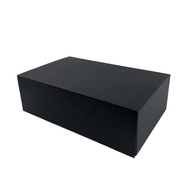 Caja de embalaje de regalo de tapa rígida y base de papel negra personalizada Caja de embalaje de regalo de tapa rígida y base de papel negra personalizada