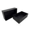Caja de embalaje de regalo de tapa rígida y base de papel negra personalizada Caja de embalaje de regalo de tapa rígida y base de papel negra personalizada